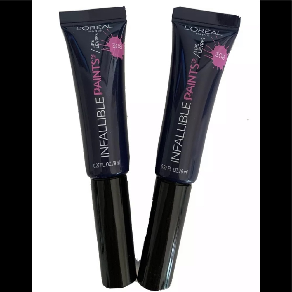 2PK L’Oréal Infallible Lip Paint #308 NavySpy New